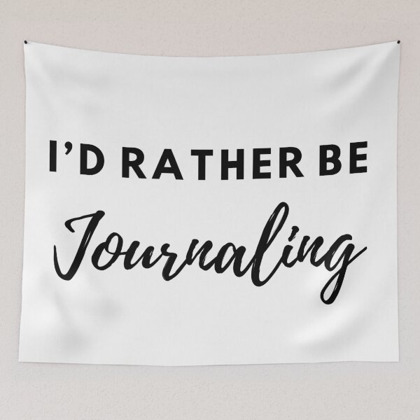 Item preview, I'd Rather Be Journaling designed and sold by ptlsprntsdsgn.