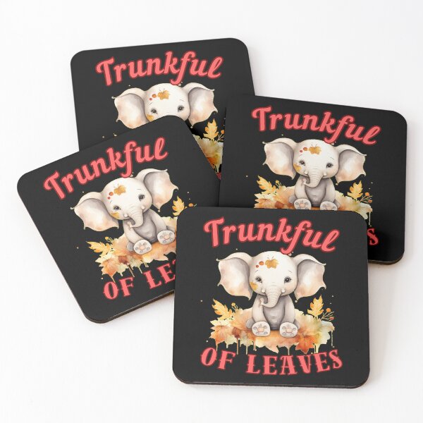 Item preview, Trunkful Of Leaves. colorful elephant designed and sold by ElephantVibes.