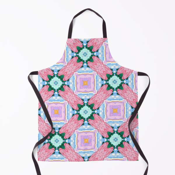 Artikelvorschau, Preppy-Kaugummi-Rosa und blaues Gitter entworfen und verkauft von SophieClimaArt.