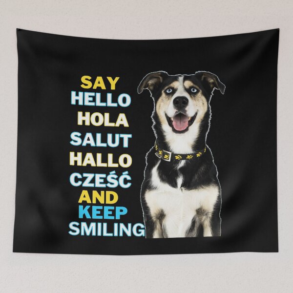 Item preview, Say Hello Hola Salut Hallo Cześć Keep Smiling  designed and sold by Polarctica.