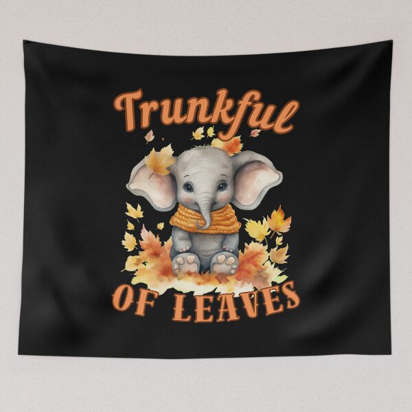 Item preview, Trunkful Of Leaves. Flower elephant designed and sold by ElephantVibes.
