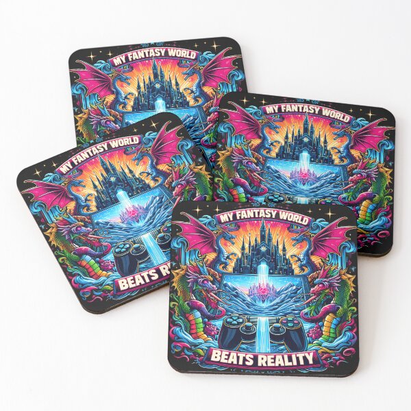 Item preview, My fantasy world beats reality - Fantasy Over Reality - Enchanted Gaming World designed and sold by CogniCraft.