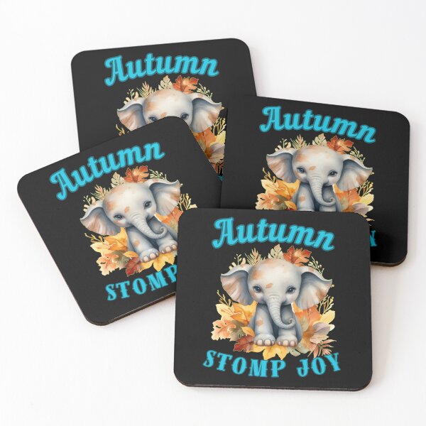 Artikelvorschau, Herbststampfende Freude. lustiger Elefant entworfen und verkauft von ElephantVibes.