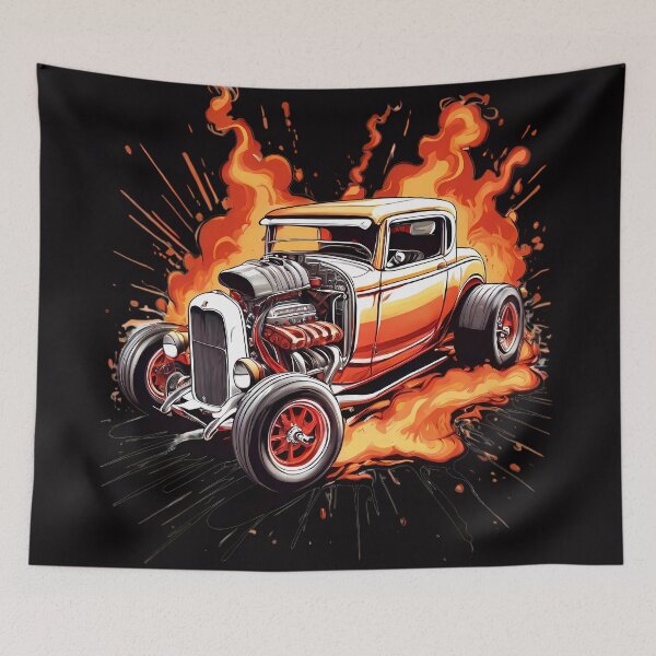 Item preview, Hot Rod Burnout 1 designed and sold by BajanTees.