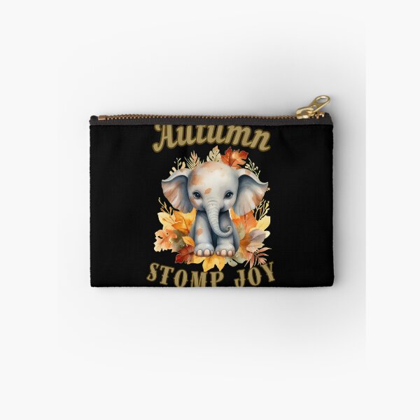 Item preview, Autumn Stomp Joy. elephant face designed and sold by ElephantVibes.