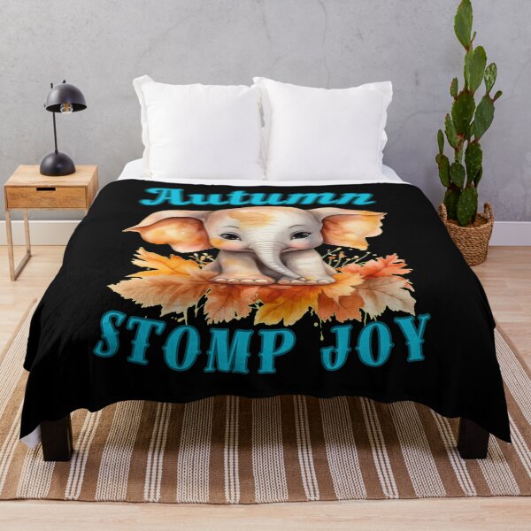 Item preview, Autumn Stomp Joy. adorable elephant designed and sold by ElephantVibes.