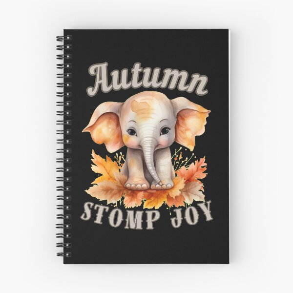 Item preview, Autumn Stomp Joy. elephant saying designed and sold by ElephantVibes.