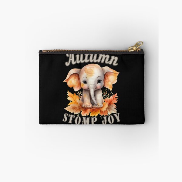 Item preview, Autumn Stomp Joy. elephant saying designed and sold by ElephantVibes.