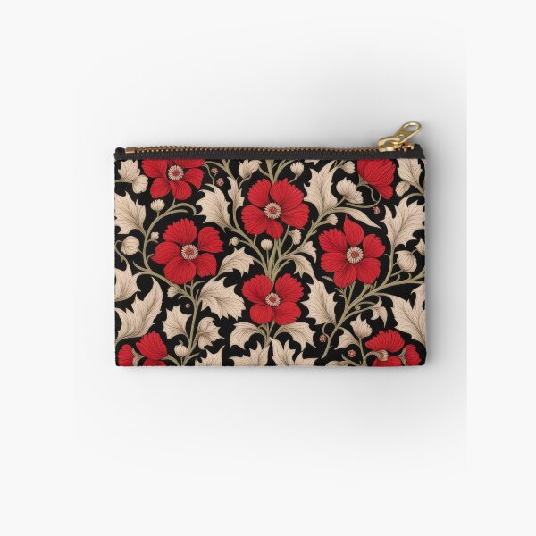 Item preview, Art Nouveau Floral Pattern Collection #1 - Red Bleeding Heart Flowers #31 designed and sold by elektronen.