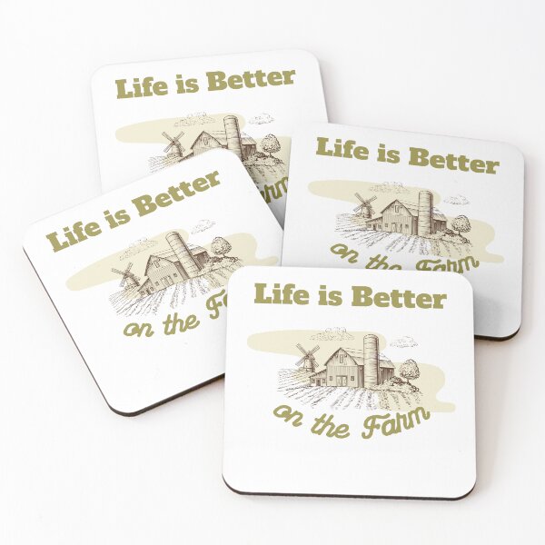Item preview, STGPOPWLI Life Is Better On The Farm  designed and sold by HaHaArtwork.