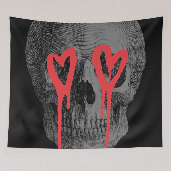 Item preview, Graffiti Heart Skull designed and sold by kjanedesigns.