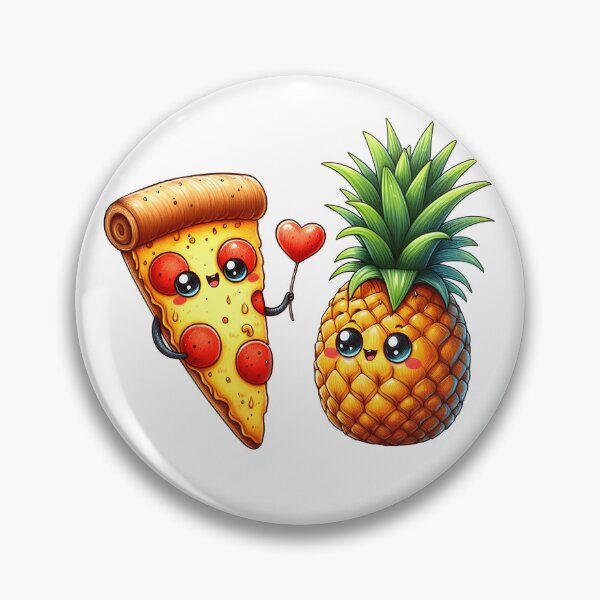 Item preview, Love is Love - Love at First Slice Valentine's Pizza with Pineapple Passion designed and sold by Staatiiart.