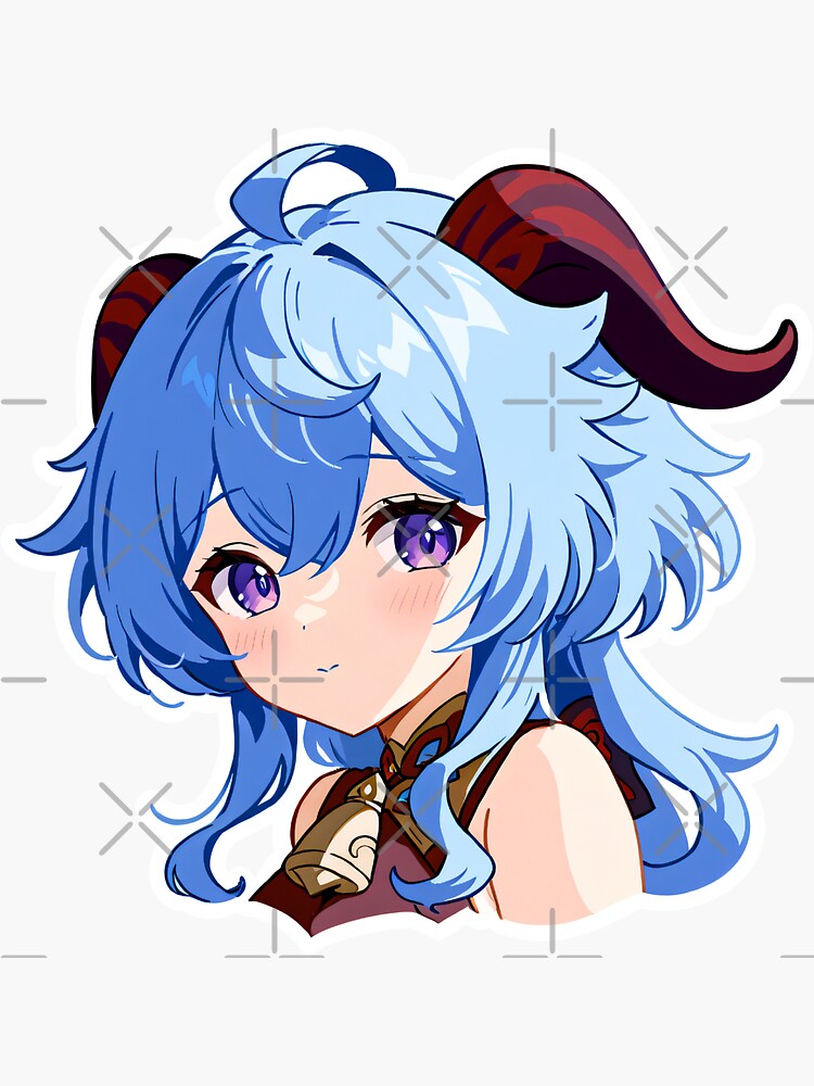 Thumbnail 3 of 3, Sticker, Ganyu Sticker designed and sold by StellarisAzalea.