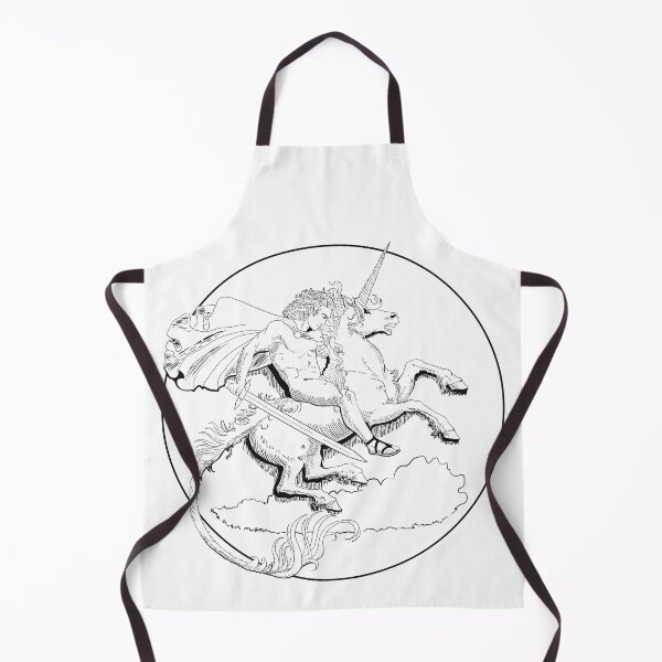 Item preview, Unicorn Soldier (Black Lineart) designed and sold by Tiirabird.