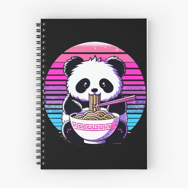 Item preview, Cute Panda Eating Ramen designed and sold by QUOTABLE STICKERS.