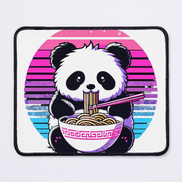 Item preview, Cute Panda Eating Ramen designed and sold by QUOTABLE STICKERS.
