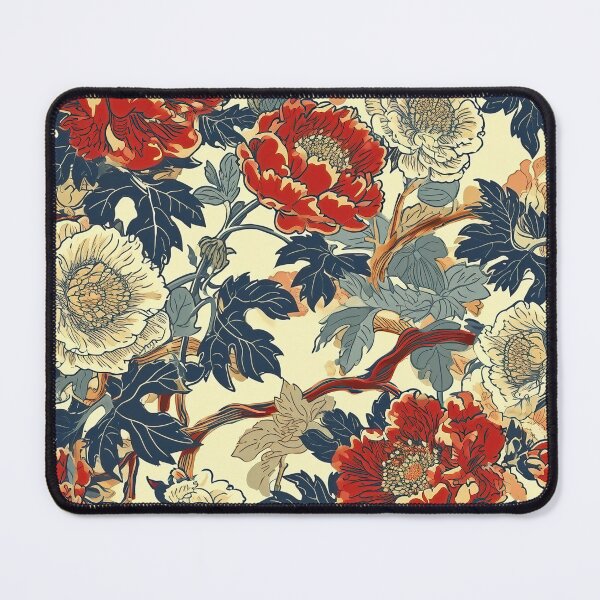 Item preview, Chinese Pattern - Qipao Red and White Flowers designed and sold by HausKatz.