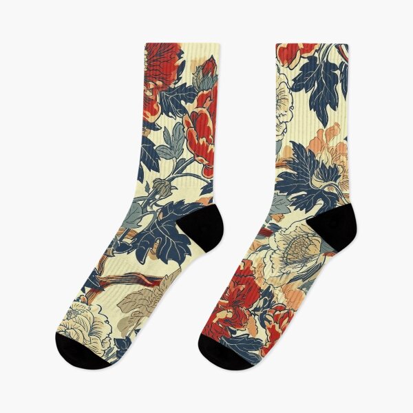 Item preview, Chinese Pattern - Qipao Red and White Flowers designed and sold by HausKatz.