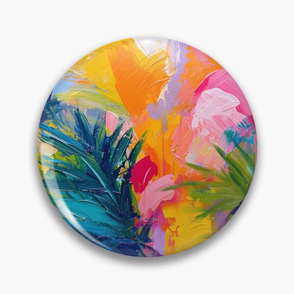 Item preview, Tropical Vibrance Expressive Artwork designed and sold by inkArtistryfine.
