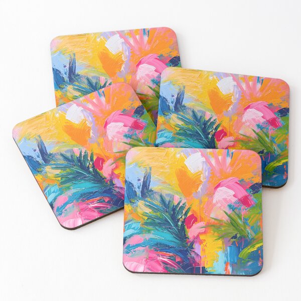 Item preview, Tropical Vibrance Expressive Artwork designed and sold by inkArtistryfine.