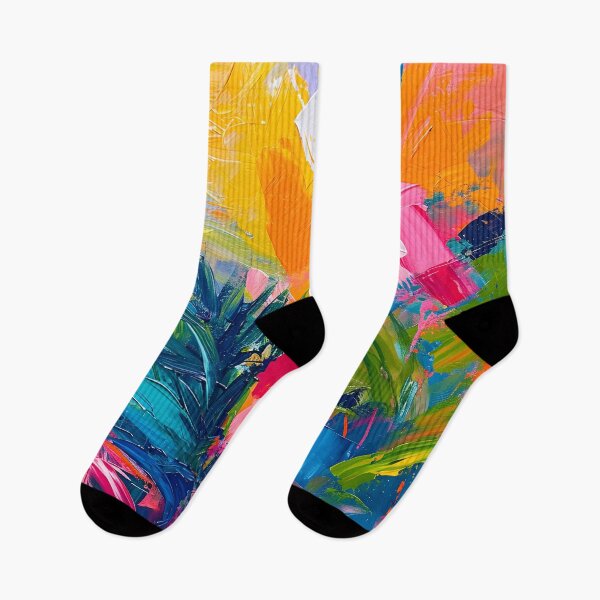 Item preview, Tropical Vibrance Expressive Artwork designed and sold by inkArtistryfine.