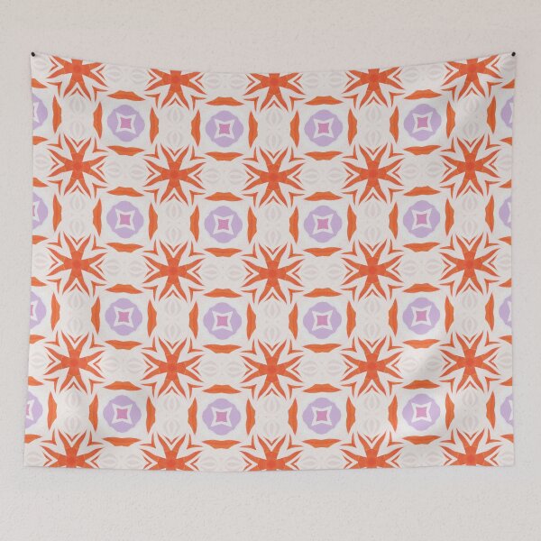 Item preview, A pattern of orange and purple shapes designed and sold by johndesign88.