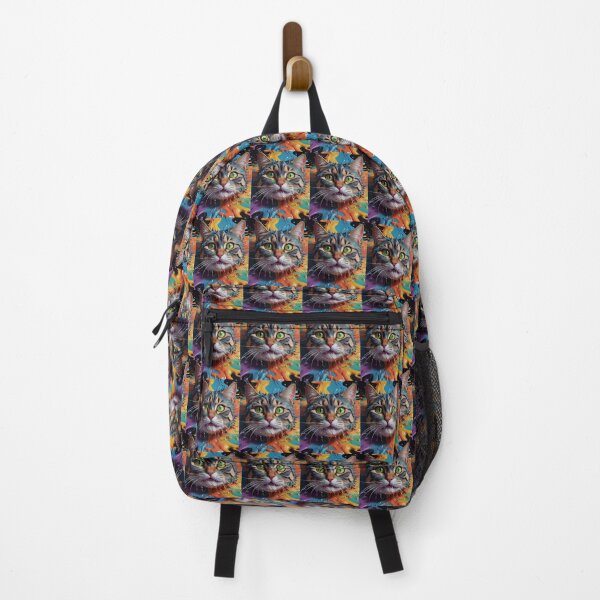 Artikelvorschau, Colorful Kitty Cat Splash Portrait entworfen und verkauft von TheArtOfPat.
