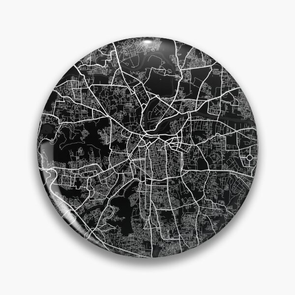 Item preview, Pune City Map of Maharashtra, India - Full Moon designed and sold by deMAP.