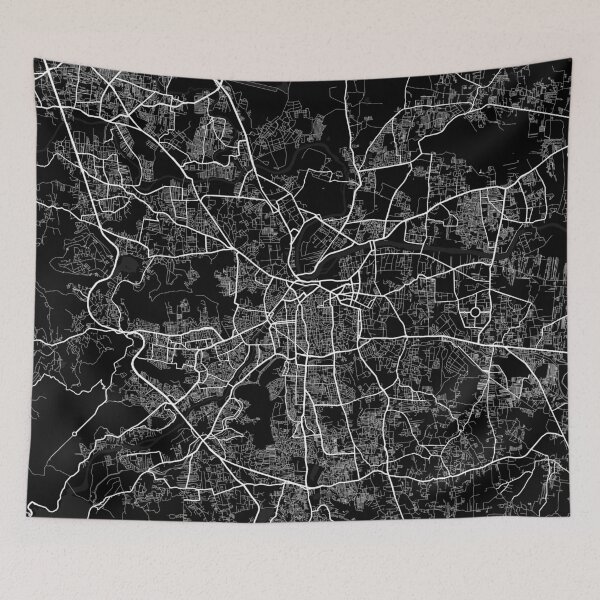 Item preview, Pune City Map of Maharashtra, India - Full Moon designed and sold by deMAP.