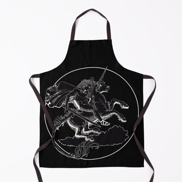 Item preview, Unicorn Soldier (White Lineart, Black Fill) designed and sold by Tiirabird.