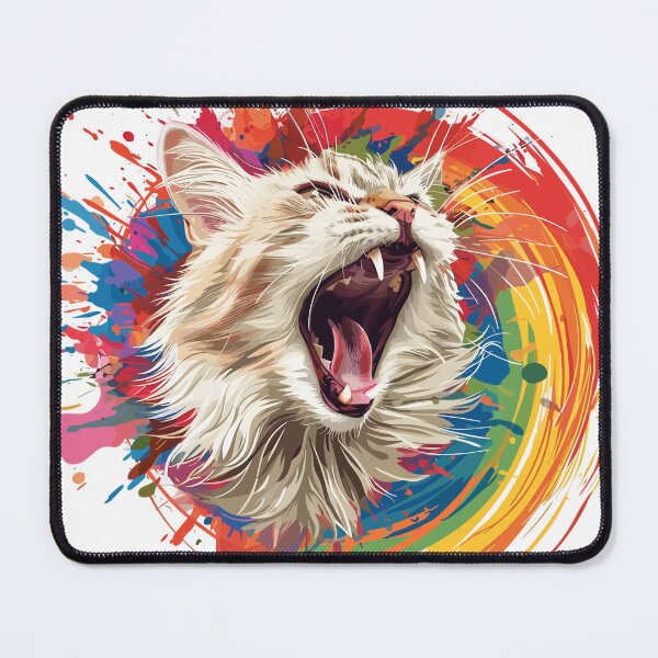 Artikelvorschau, Colorburst Cat Roar-Druck entworfen und verkauft von Mark Brown.
