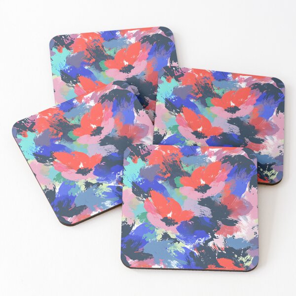 Item preview, Expressive Floral Brushstroke Canvas designed and sold by inkArtistryfine.