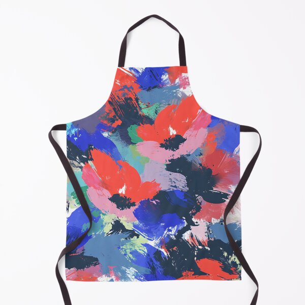 Item preview, Expressive Floral Brushstroke Canvas designed and sold by inkArtistryfine.