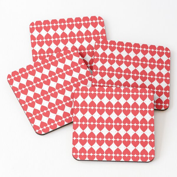 Item preview, A pattern of red hearts designed and sold by johndesign88.