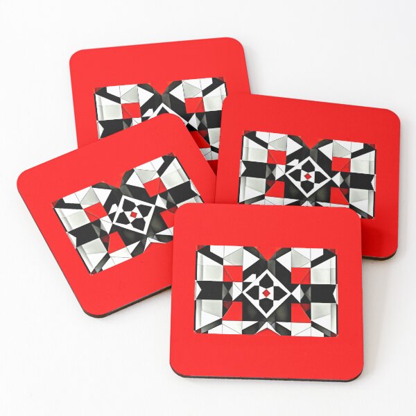 Item preview, Mosaic black red white designed and sold by UZRWRLD .