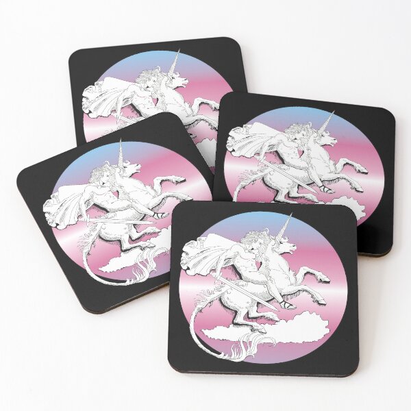 Item preview, Unicorn Soldier (Trans Rights) designed and sold by Tiirabird.