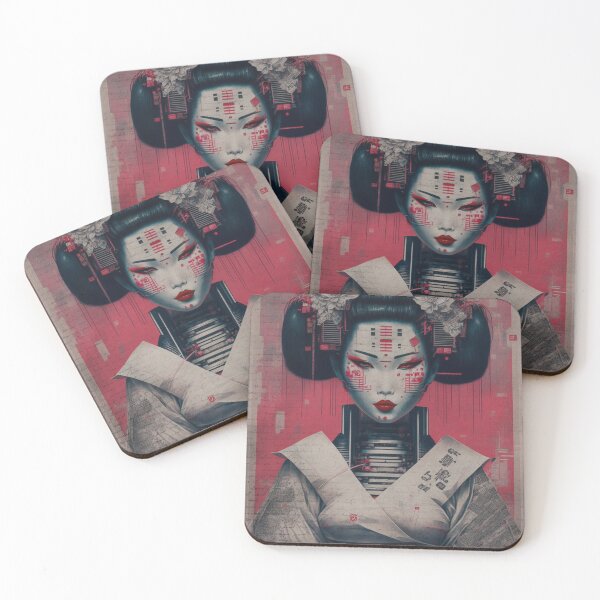 Item preview, Asian Geisha Woman Parchment designed and sold by Mlaniel.