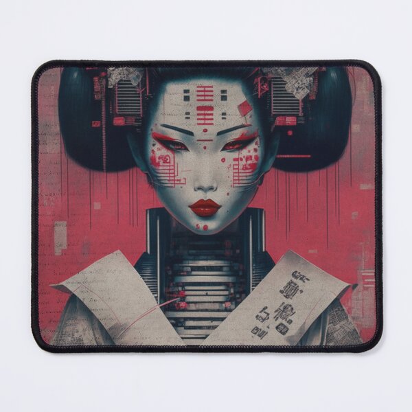 Item preview, Asian Geisha Woman Parchment designed and sold by Mlaniel.