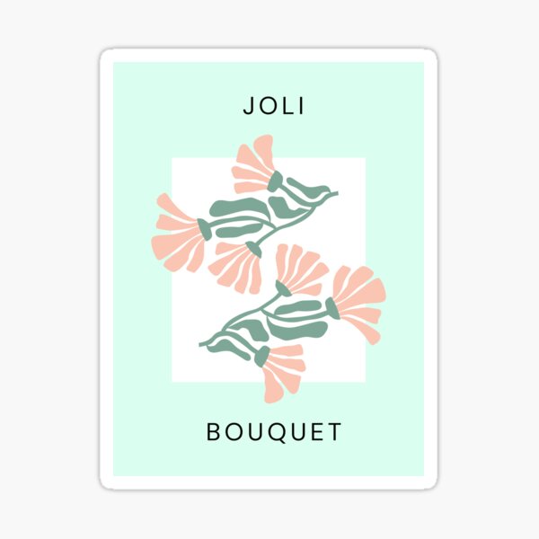 Print Artistique Floral Sticker