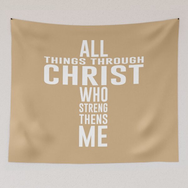 Item preview,  All Things Through Christ - Philippians 4:13 - Faith Apparel  designed and sold by Rtim1230.