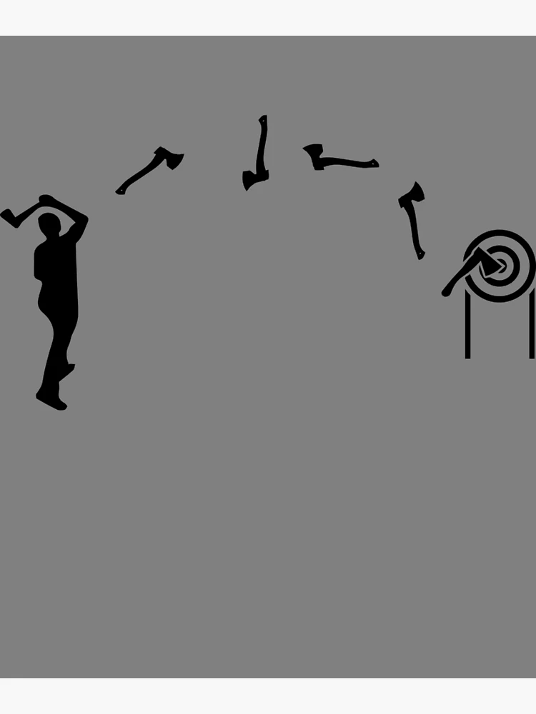 Thumbnail 3 von 3, Poster, Axe Throwing Axe Thrower Men's Axe Throwing Gift Gear designt und verkauft von DynamicDesign.