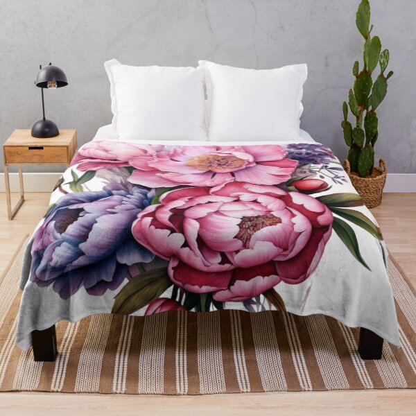 Item preview, Painted Peonies designed and sold by Thingsnsich.