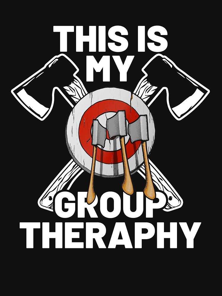 Thumbnail 6 von 6, Leichter Pullover, This Is My Group Therapy Axe Thrower Funny Axe Throwing Gear designt und verkauft von DynamicDesign.