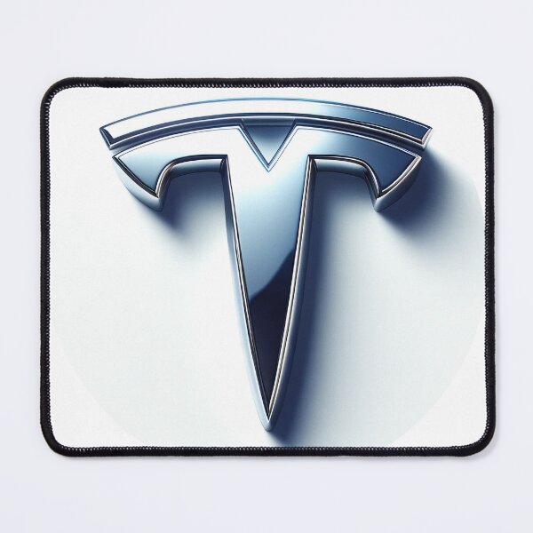 Item preview, Tesla Motors Emblem 3D Illustration designed and sold by digital-savant.