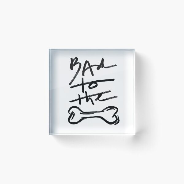 Item preview, Bad to the Bone | White designed and sold by hailandtimber.