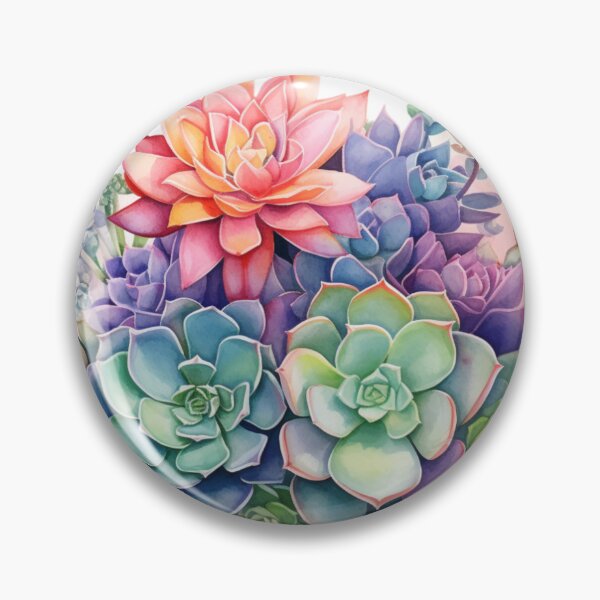 Item preview, Water Color Succulents designed and sold by Thingsnsich.