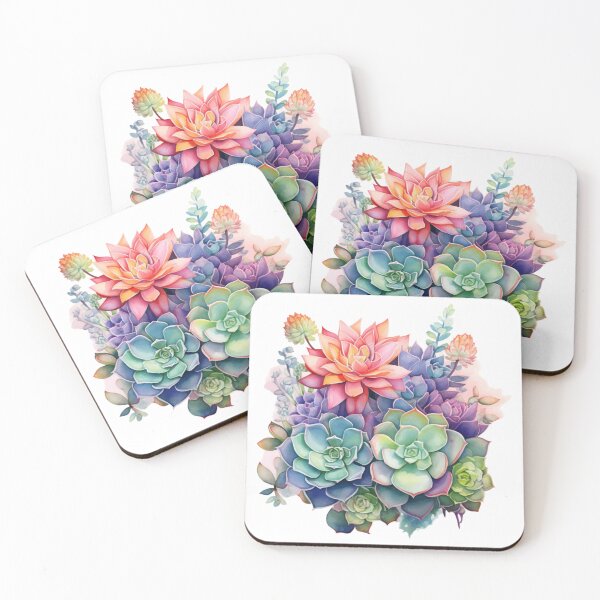 Item preview, Water Color Succulents designed and sold by Thingsnsich.