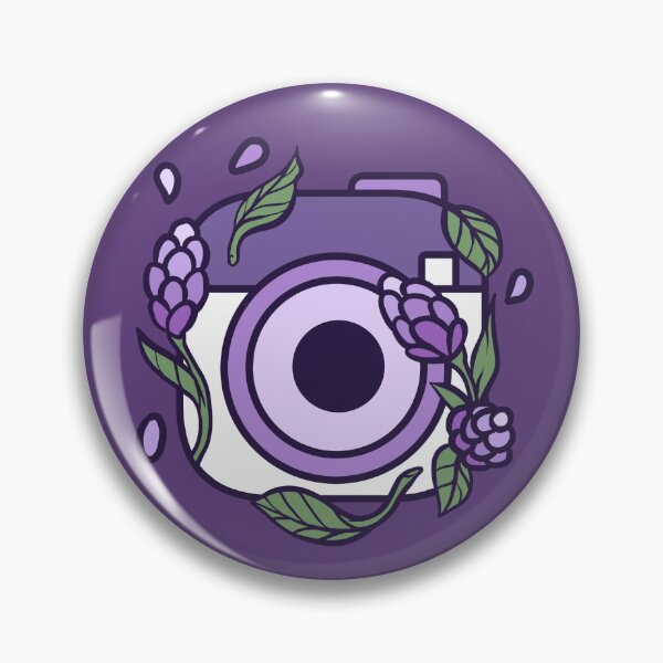 Item preview, Purple Camera Cute Lavender Flower Photographer designed and sold by JumpingRabbits.