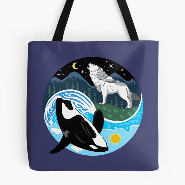 Item preview, Wolves of Land and Sea designed and sold by Stray Songdog.
