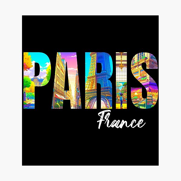 Item preview, Paris France Skyline - Travel - City Skyline designed and sold by BlueCoastPOD.